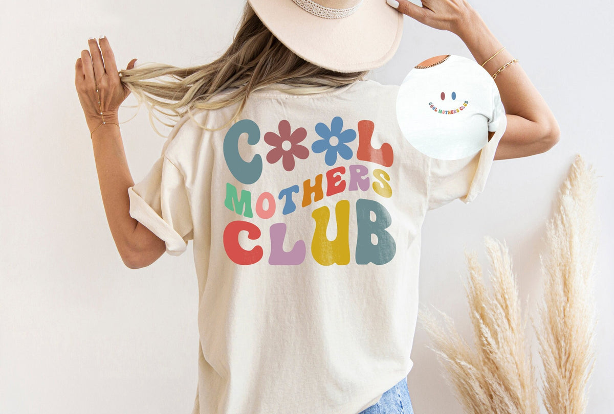 Cool Mothers Club Shirt, Mothers Day Gift Shirt, Cool Mothers Shirt, Mothers Pocket Tee, First Mothers Day Gift, Groovy Cool Mother T-Shirt
