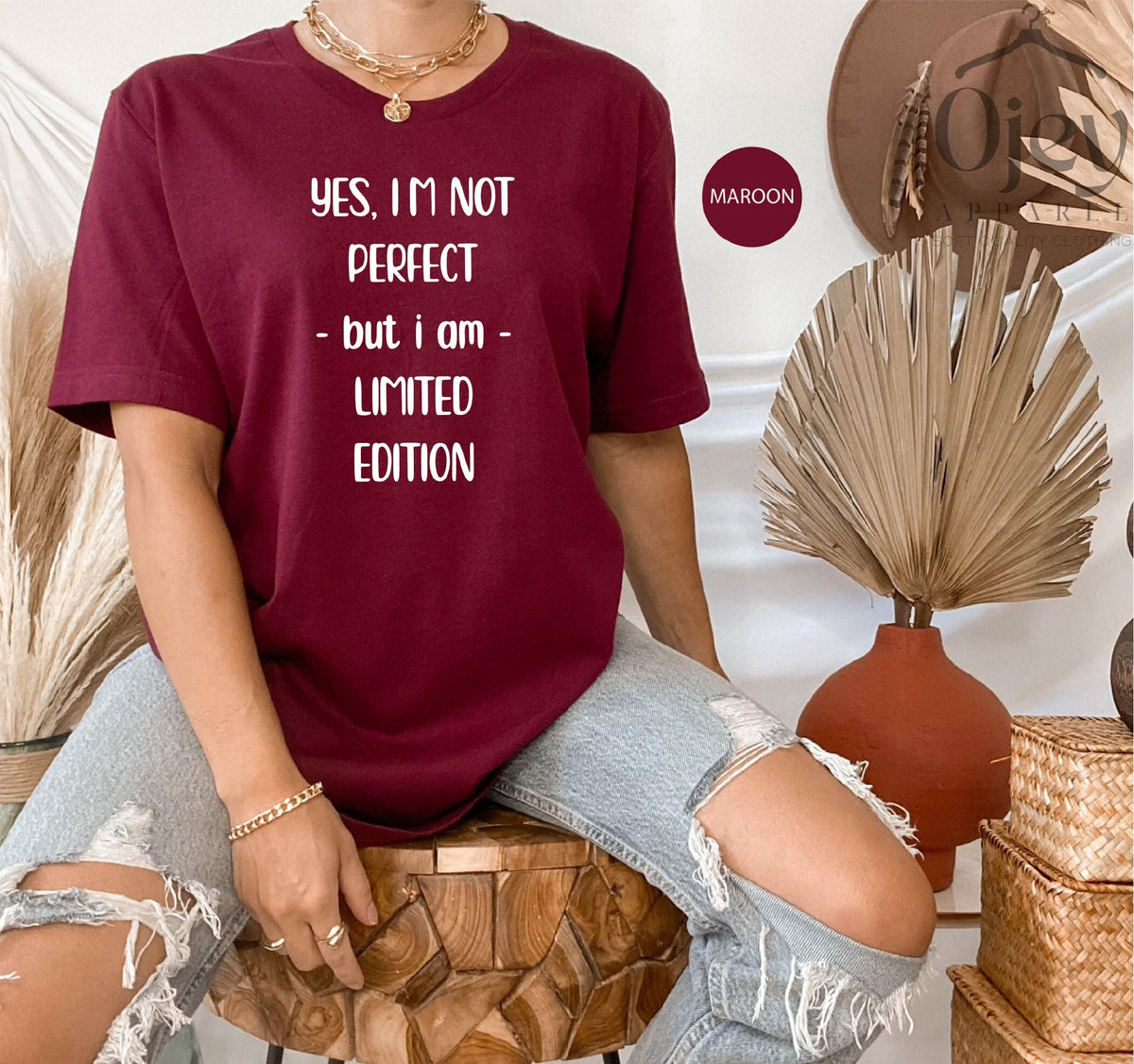 I Am Not Perfect But I Am Limited Edition Tshirt, Funny Mom Shirt, Self Love Shirts, Positively Motivational Tshirt, Cute Mother's Day Gift