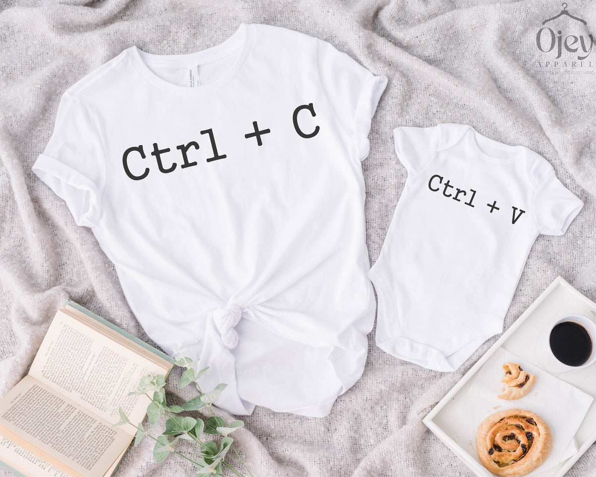 Matching Family Shirts, Copy Paste Shirt, Funny Family Tees, Ctrl C Ctrl V Shirt, Mom Daughter Gifts, Mom And Kids Shirts, Mothers Day Gift