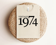 Vintage 1974 Shirt, Retro Birthday Shirt, Grandma Birthday Shirts, Birthday Year Shirt, Birthday Party Shirt, 50th Birthday Gift For Women