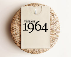 Vintage 1964 Shirt, Retro Birthday Shirt, Birthday Year Shirt, Grandma Birthday Shirts, Birthday Party Shirt, 60th Birthday Gifts For Women