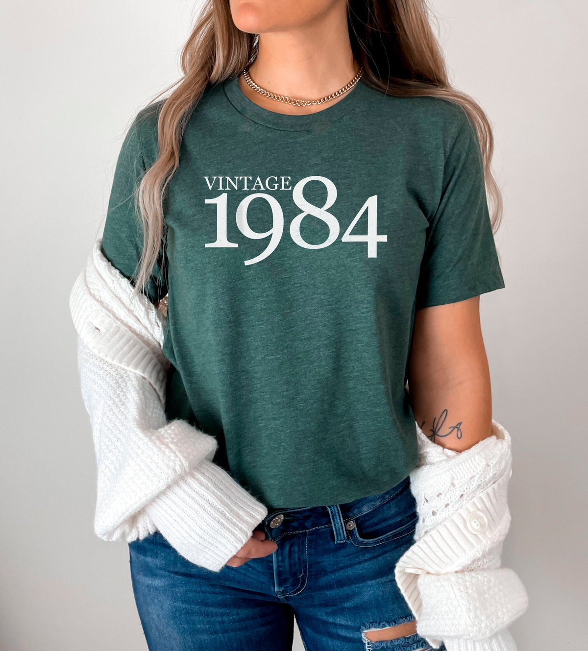 Vintage 1984 Shirt, Birthday Year Shirt, Born in 1984 Shirt, Vintage 40th Birthday Shirt, Handmade Clothing, 40th Birthday Gifts For Women