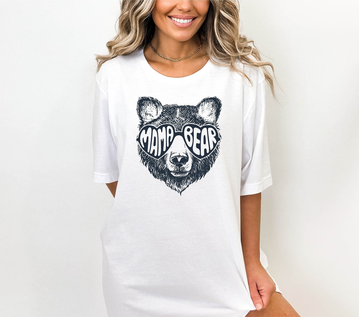 Mama Bear Tshirt For Mom, Mother To Be Shirt, Retro Mama Bear T-Shirt, Cute Mom Shirts, Bear Lover Tshirt, Mommy Crewneck, Mother's Day Gift