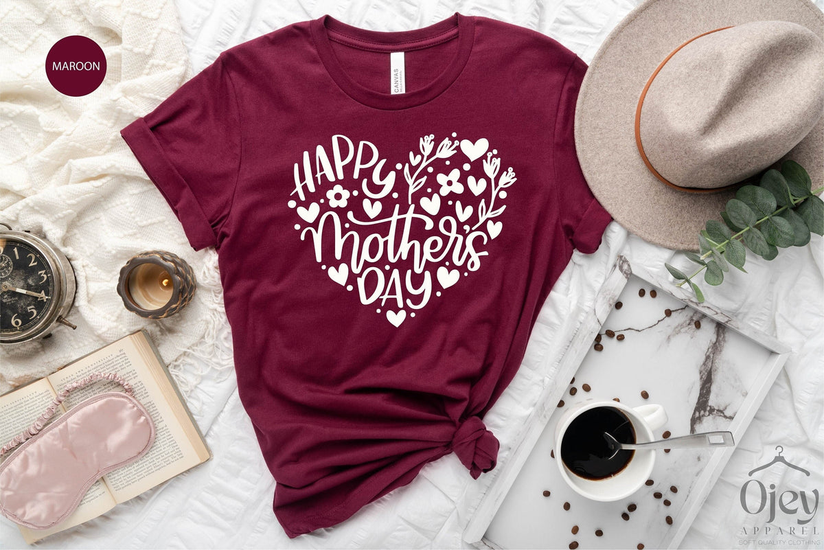 Happy Mother's Day Shirt, Mother To Be Shirt, Future Mom Heart Shirt, Mother's Day Gift, Mommy Crewneck, Womens Clothing, Cute Gift For Mom
