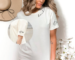 Personalized Bride Established Year T-Shirt, Custom Engagement Shirt, Bridal Party Outfit, Newly Married Tee, Custom Wedding Gift for Her