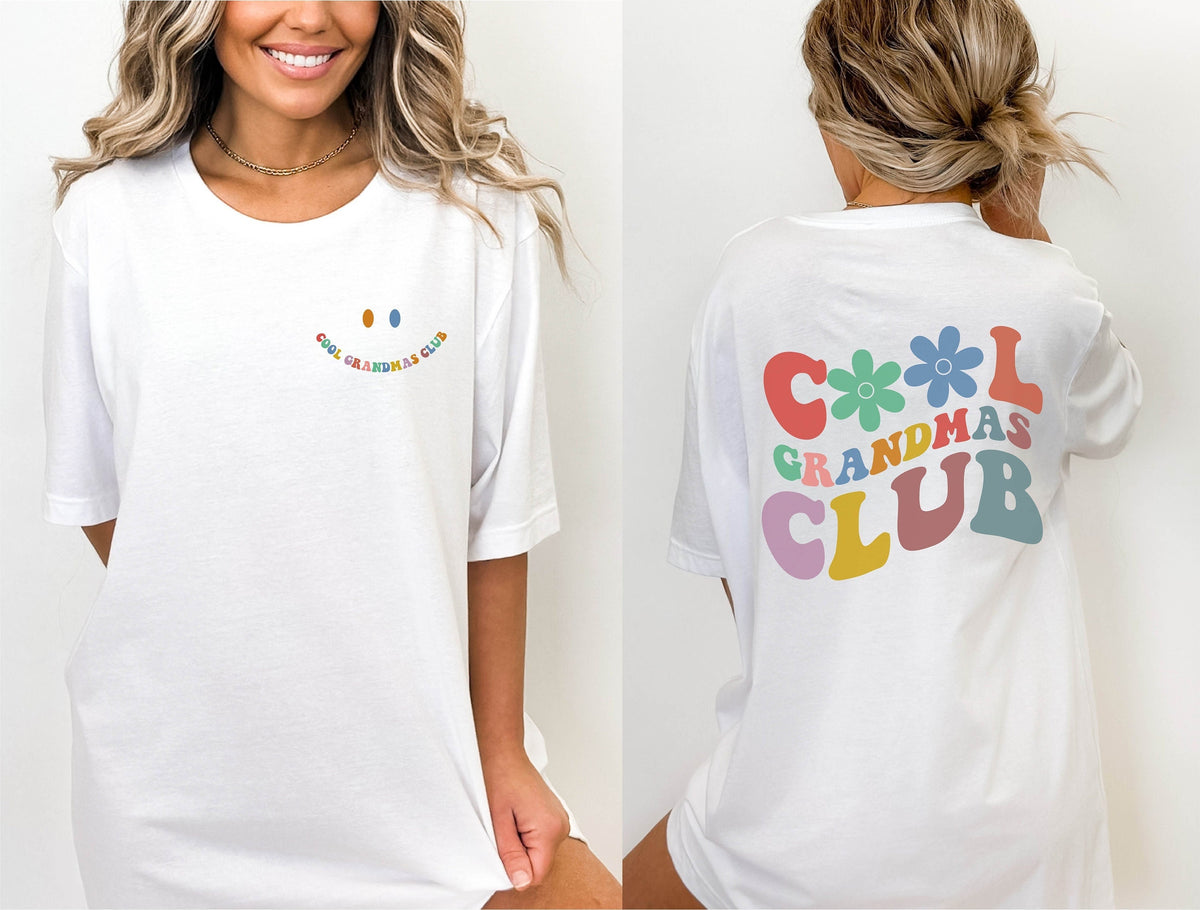 Cool Grandma's Club Shirt, Grandmother Shirt For Mother's Day, Retro Grammy Tshirt, Grandma Birthday Gift, Grandma To Be Shirt, Gift For Her