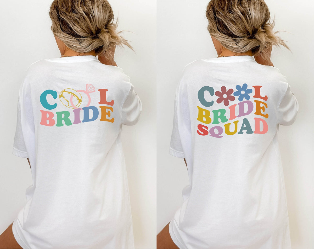Cool Bride Squad Shirt, Retro Bridesmaid Shirt, Bachelorette Party Shirts, Bride Squad Shirt, Bachelorette Trip T-Shirts, Bridal Shower Gift