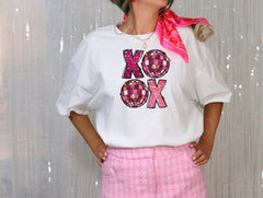 Xoxo Shirt, Valentines Day Shirt, Disco Ball Shirt, Cute Valentine Tee, Retro Valentines Shirt, Womens Clothing, Valentines Day Gift For Her