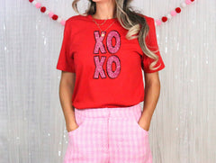 Xoxo Shirt, Valentines Day Shirt, Girlfriend Shirt, Womens Clothing, Cute Valentine Tee, Retro Valentines Shirt, Valentines Day Gift For Her