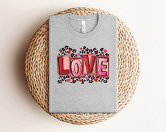 Retro Love Shirt, Cute Valentine Shirt, Valentine In Couple, Gift From Husband, Womens Clothing, Girlfriend Tshirt, Valentine's Day Gift