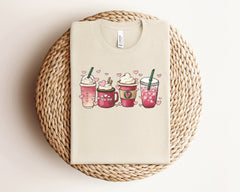 Valentines Drink Shirt, Retro Valentine Tshirt, Drinking Lover Gift, Valentines Day Shirt For Coffee Lovers, Girlfriend Tshirt, Gift For Her