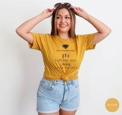 Bee Shirt, Earth Day Tshirt, Help More Bees Plant More Trees Clean The Seas Shirt, Save The Bees Shirt, Beekeeping Shirt, Beekeeper Gift