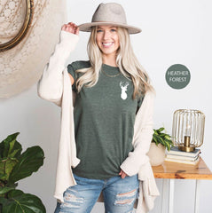 Deer Shirt, Hunting Pocket Tee, Deer Hunter Shirt, Hunting Shirt, Unisex Clothing, Camping Shirt, Deer Hunting T Shirts, Deer Lover Gifts