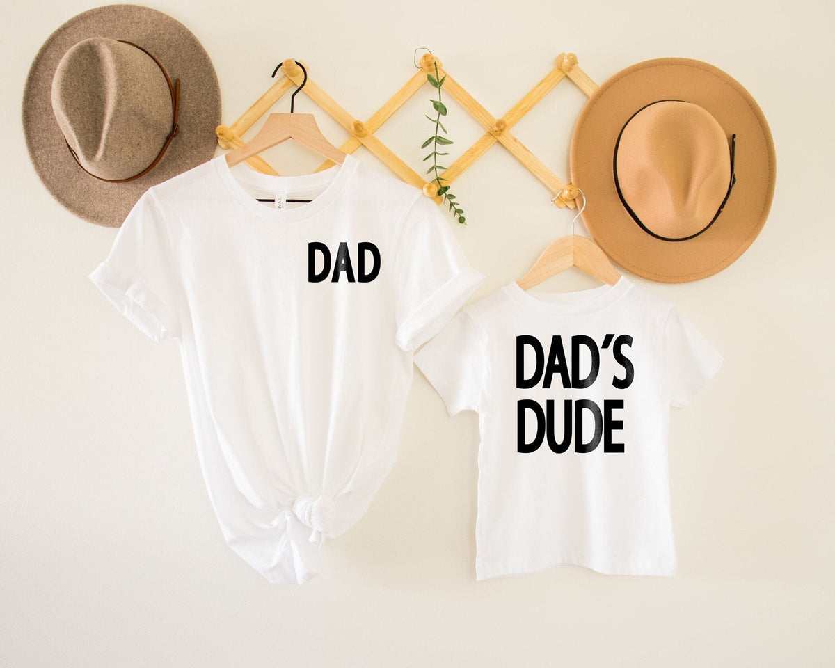 Dad And Dads Dude Shirt, Father And Son Shirts, Father's Day Gift, Matching Dad And Son Shirts, Dad's Dude Bodysuit, Dad And Baby