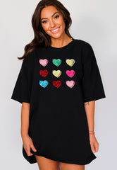 Valentine's Heart Shirt, Retro Valentine Shirt, Valentines Day Shirt, Women's Clothing, Cute Valentine Shirt, Valentines Gift For Teacher