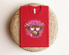 Highland Cow Valentine Shirt, Funny Valentine Shirt, Cow Lover Gift, Valentine's Day Shirt, Couple Valentine Shirts, Valentines Day Gift