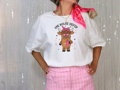 One Boujee Heifer Valentine Shirt, Funny Valentine Shirt, Highland Cow Valentines Tshirt, Valentine's Day Shirt, Valentines Day Gift For Her