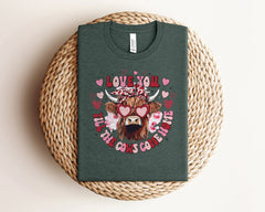 Love You Till The Cows Come Home Shirt, Funny Valentine Shirt, Valentine's Day Shirt, Retro Cowgirl Valentine Shirt, Valentine Gift For Her