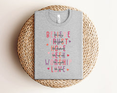 Believe Trust Hope Shirt, Religious Valentines Shirts, Retro Christian Valentine Shirt, Love Like Jesus, Cute Valentines Day Gift For Her