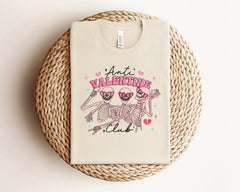 Anti Valentine Club Shirt, Funny Valentines Shirt, Skull Valentines Shirt, Skeleton Love Shirt, Spooky Valentine Shirt, Valentine's Day Gift
