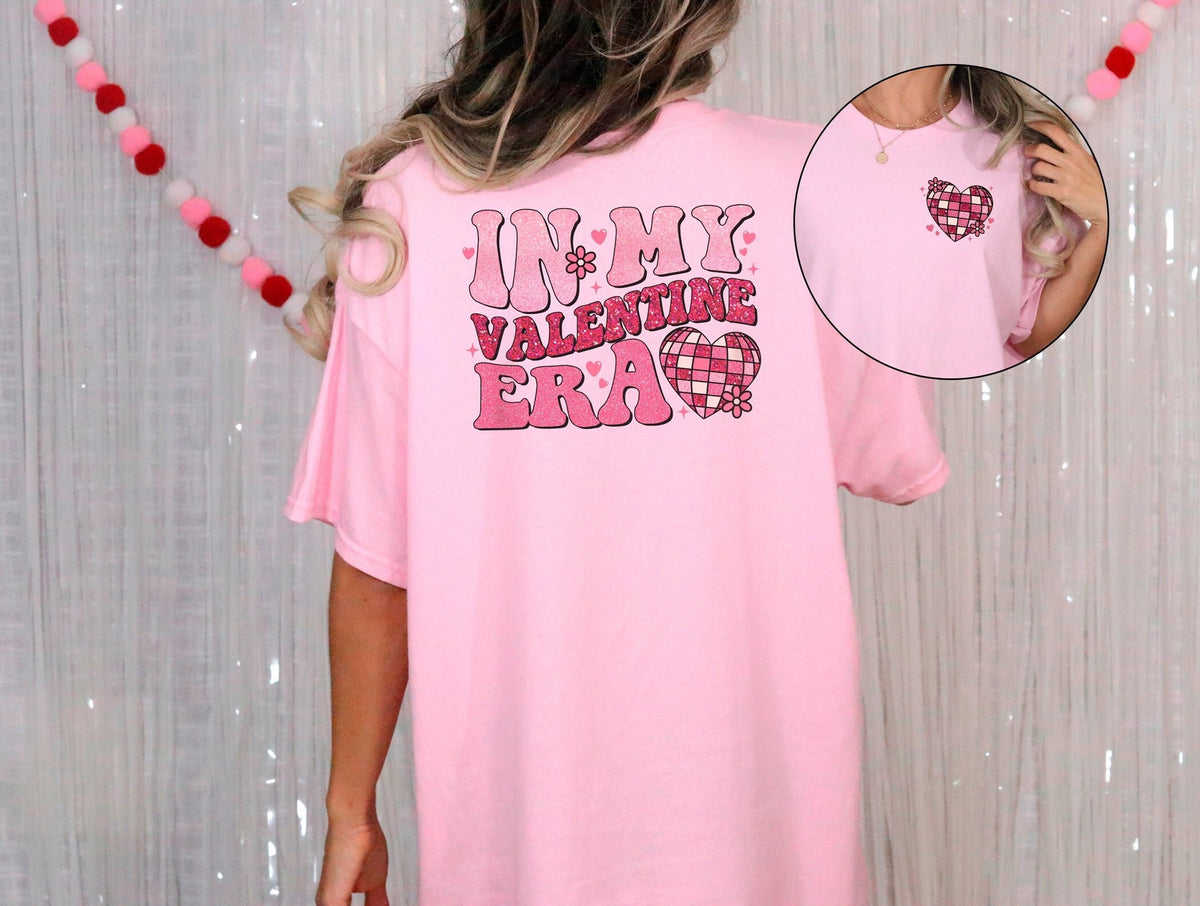 In My Valentine Era Shirt, Valentine's Day Shirt, Gift For Girlfriend, Retro Valentine Shirt, Valentine Heart Shirt, Valentines Gift For Her