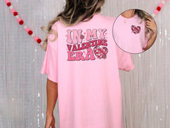 In My Valentine Era Shirt, Valentine's Day Shirt, Gift For Girlfriend, Retro Valentine Shirt, Valentine Heart Shirt, Valentines Gift For Her