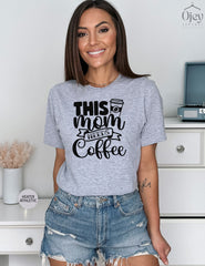 This Mom Needs Coffee T-Shirt, Coffee Lover Mom Shirt, Mom T-Shirts, Cute Mama Shirt, Retro Mom Shirt, Womens Clothing, Mother's Day Gift