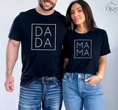 Mama And Dada Shirts, Couple Matching Shirts, Gift for New Parents, Mom Dad Matching Tees, Expecting Shirts, Father To Be, Mothers Day Gift