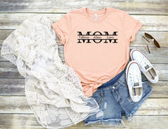 Custom Mom Shirt, Mom Kids Names Shirt, Cute Mama Tshirt, Mom Life Shirt, Mothers Day Gift, Personalized Mom Shirts, Daughter Gift For Mom