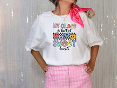 My Class Is Full Of Sweethearts Shirt, Teachers Valentines Day T-Shirt, Teacher Valentines Gift, Valentines Teacher Crew Tees, Teacher Shirt