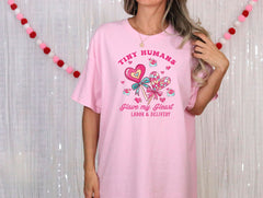 Labor and Delivery Nurse Valentines Shirts, L&D Valentine's Day, Tiny Humans Have My Heart T-Shirts for Valentines Day, Gift for Nurse