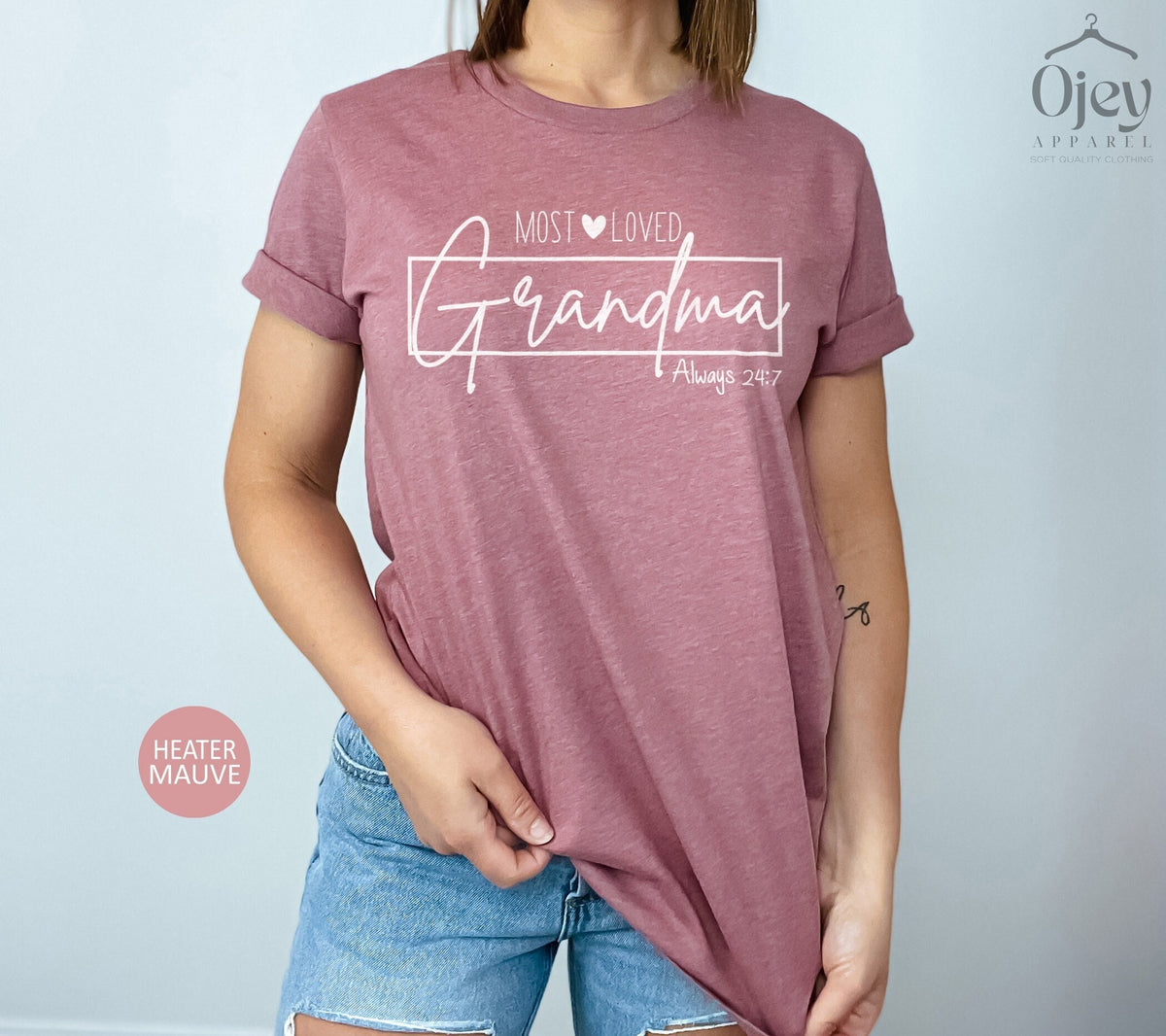 Most Loved Grandma Shirt, Grandma Shirt For Mother's Day, Grandma To Be Shirt, Grandma Heart T-Shirt, Mothers Day Shirt, Grandmother Gift