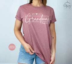 Most Loved Grandma Shirt, Grandma Shirt For Mother's Day, Grandma To Be Shirt, Grandma Heart T-Shirt, Mothers Day Shirt, Grandmother Gift