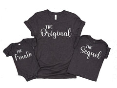 The Original The Sequel The Finale T-Shirts, Matching Family Shirts, Family Group Tee, Family Clothing Set, New Baby Shirt, Cute Family Gift