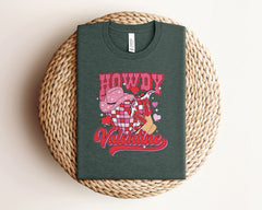 Howdy Valentine Shirt - Country Girl T-Shirt - Cowgirl Valentine's Day Outfit - Valentine's Day Shirt - Cowgirl Valentine's Gift - Cowgirl