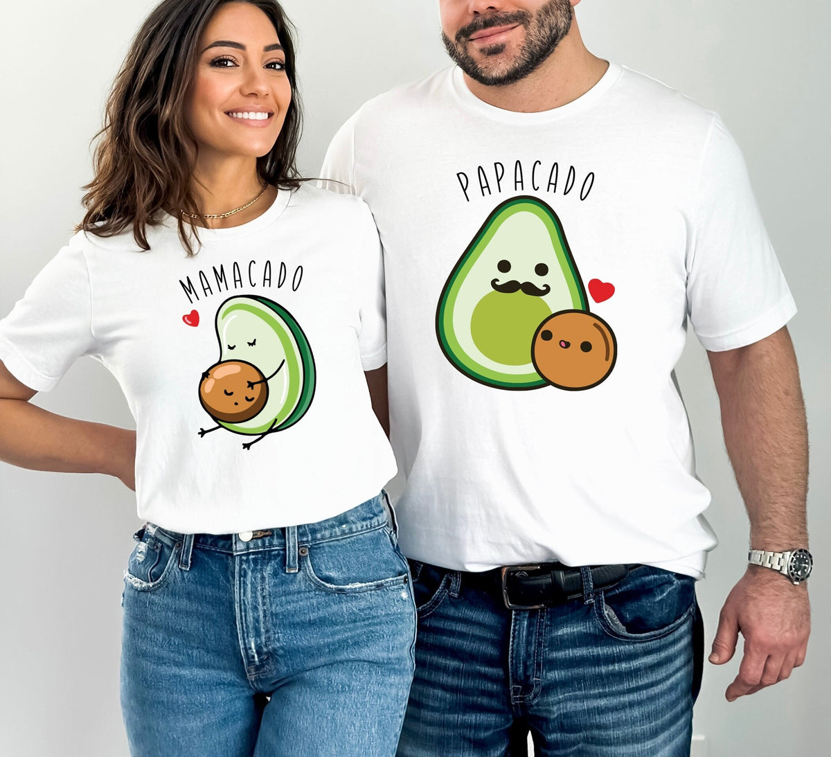 Mamacado Papacado Shirts, Funny Family Tshirt, Pregnancy Reveal Shirts, New Mom Shirt, Couple Matching Tees, New Dad Shirt, Expecting Gift