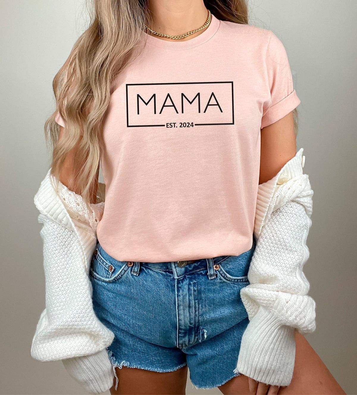 Mama Est 2024 Shirt, Pregnancy Announcement Tee, New Mom Shirt, Mother's Day Gift, Baby Shower Mom Shirt, Mother To Be Tshirt, Gift For Her