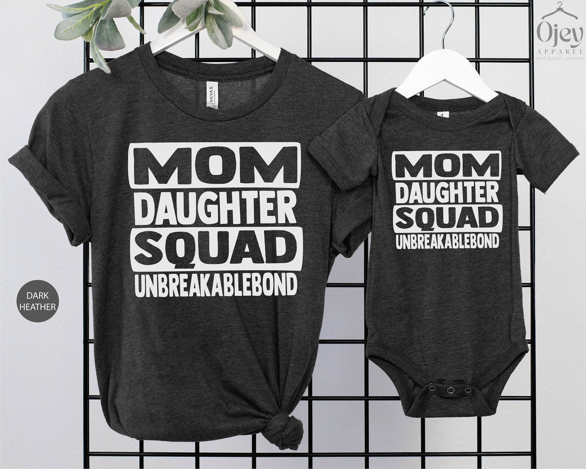 Mom Daughter Squad Unbreakable Bond Shirt, Matching Family Shirts, Mothers Day Gift, Mama Girl Shirt, Mom And Daughter Shirts, Gift For Mom