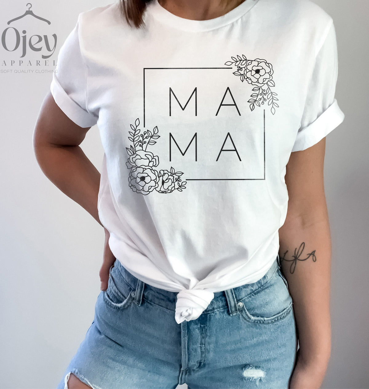 Mother's Day Mama Shirt, Mama Birthday T-Shirts, Cute Mom T-Shirt, Womens Clothing, Mommy Crewneck, Minimalist Mama Shirt, Mother's Day Gift