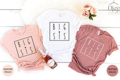 Big Sis Shirt, Cute Big Sister Tshirt, Sister Pregnancy Announcement Tee, Minimalist Sister Shirts, Baby Announcement Shirt, Gift For Sister