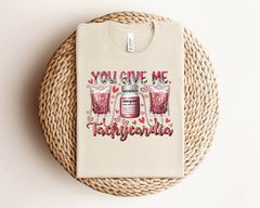 You Give Me Tachycardia Shirt, Nurse Valentine's Day Tshirt, Pharmacy Tech Shirt, Rn Valentine Shirt, Pharmacist Valentines, Valentine Gift