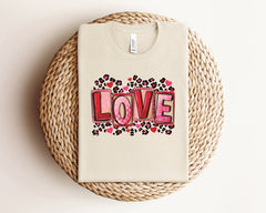 Retro Love Shirt, Cute Valentine Shirt, Valentine In Couple, Gift From Husband, Womens Clothing, Girlfriend Tshirt, Valentine's Day Gift