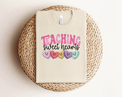 Teaching Sweet Hearts Shirt, Teacher Valentine Shirt, Valentines Day Shirt, Retro Valentines, Valentines Heart Shirt, Teacher Valentine Gift