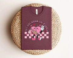 Out Here Looking Like A Snack Shirt - Funny Valentines Day T-Shirt - Valentines Day Gift - Women Valentines Shirt - Retro Valentine Tee