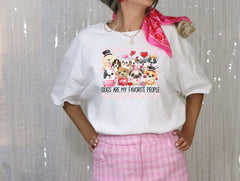 Dog Valentine's Day Shirt - Dogs Are My Favorite People T-Shirt - Funny Valentines Puppy Tee - Dog Lover Gift - Dog Mom Shirt - Dog Mom Gift