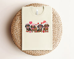 Dachshund Valentines Shirt - Valentines Day Gift - Dachshund Mom T-Shirt - Dog Mom Tee - Valentine Dog Mom Outfit - Dachshund Lover Tee