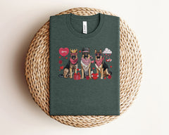 German Shepherd Valentines Shirt - Valentine Dog Mom T-Shirt - German Shepherd Mom Gift - Dog Mom Gift - German Shepherd Lover Tee