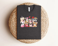 Dog Valentines Shirt - Valentines Day Gift - Dog Lover Gift - Corgi, Bulldog, Shih Tzu Valentine T-Shirt - Puppy Valentines Tees - Dog Owner