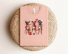 Retro Boxer Valentine Shirt - Boxer Mom T-Shirt - Valentines Gift for Dog Mom - Boxer Shirt - Dog Mom Gift -  Valentine Dog Tee - Boxer Mama