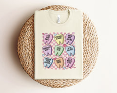 Sweet Words Dentist Shirt - Valentines Day Dentist Gift - Dental Hygienist Valentines T-Shirt - Dental Assistant Shirt - Funny Dentist Tee